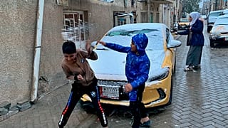 В Багдаде выпал снег