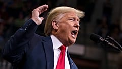 President Donald Trump speaks during a campaign rally at SNHU Arena, Monday, Feb. 10, 2020, in Manchester, N.H. 