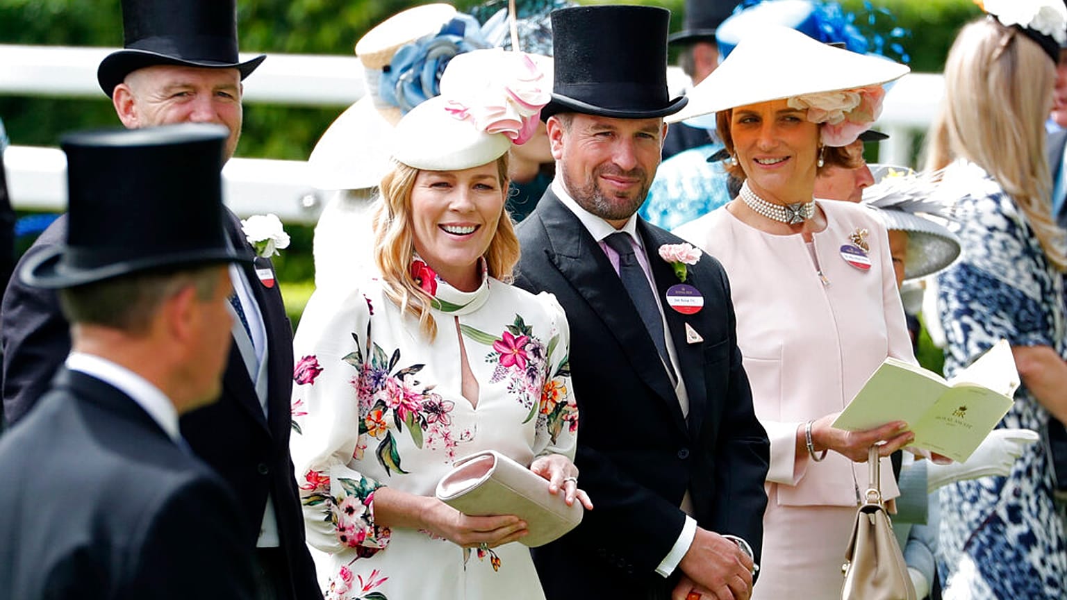 Peter und Autumn Phillips beim Pferderennen in Ascot, Juni 2019.