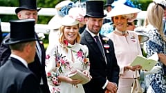 Peter und Autumn Phillips beim Pferderennen in Ascot, Juni 2019.