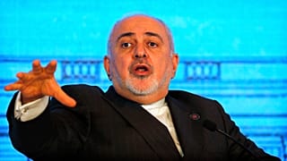 Iranian Foreign Minister Mohammad Javad Zarif speaks at a global conference in New Delhi, India, Wednesday, Jan. 15, 2020