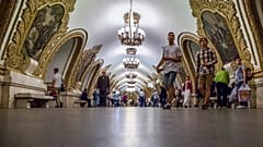 إحدى محطات مترو أنفاق موسكو 