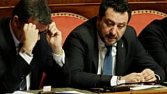 (February 12, 2020) League leader Matteo Salvini attends a debate at Senate, prior to a vote on lifting his parliamentary immunity
