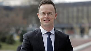 Péter Szijjártó at an informal meeting of EU foreign ministers in Sofia, February 2018.