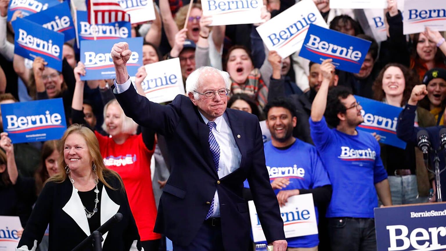 Democratic presidential candidate Sen. Bernie Sanders                                                                    