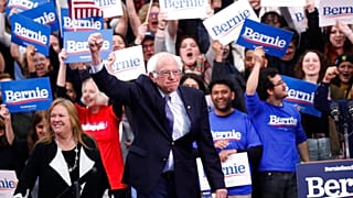 Democratic presidential candidate Sen. Bernie Sanders                                                                    