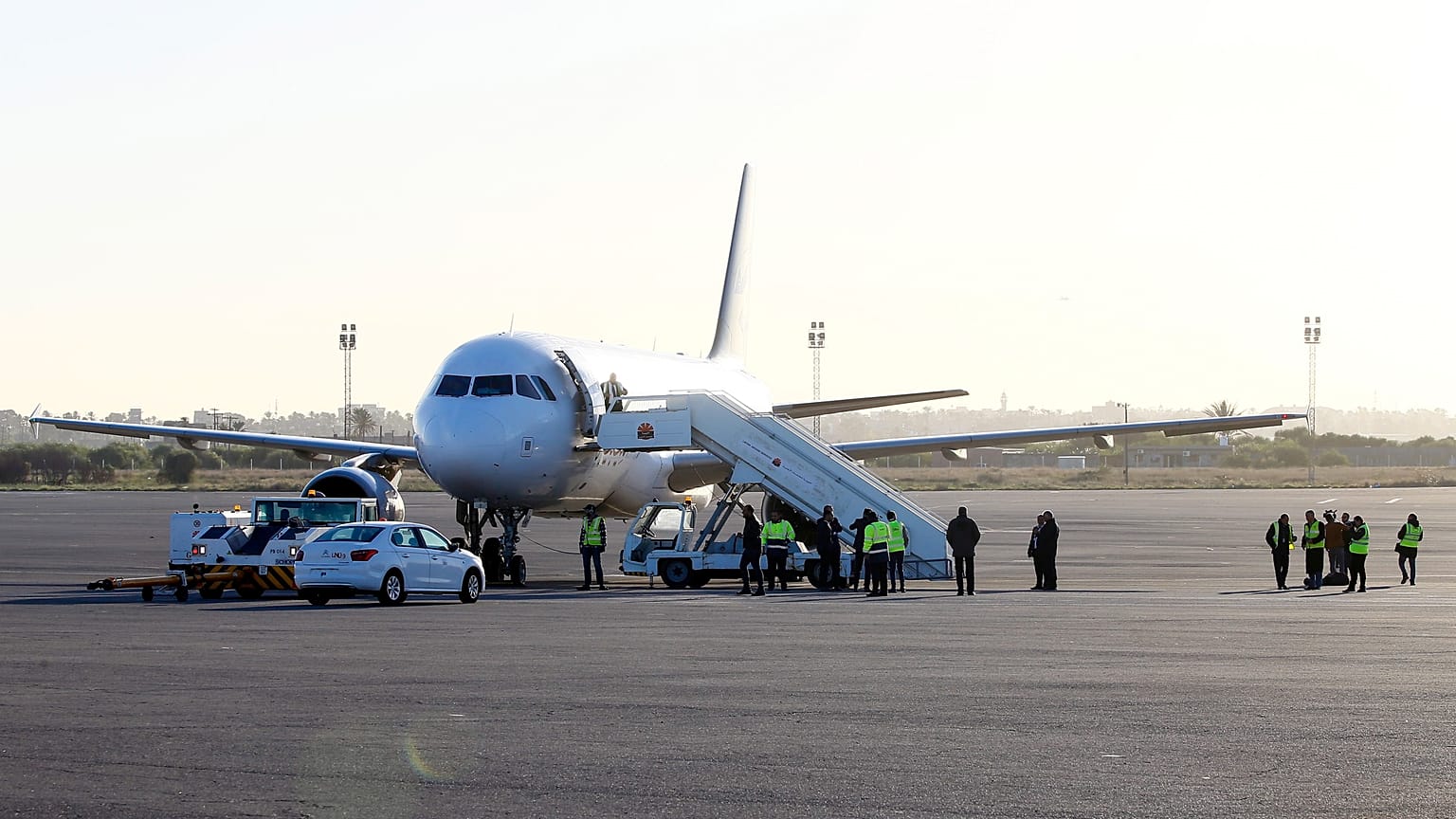 Libya'nın başkenti Trablus'taki Mitiga Uluslararası Havalimanı