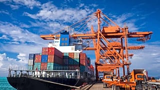 Hollanda'da bir kargo limanı