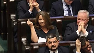 Joanna Lichocka a lengyel Szejm ülésén, 2020. február 13-án