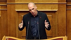 Ο γραμματέας του ΜέΡΑ25 Γιάνης Βαρουφάκης μιλά στη Βουλή