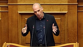 Ο γραμματέας του ΜέΡΑ25 Γιάνης Βαρουφάκης μιλά στη Βουλή