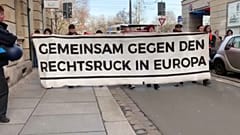 Proteste gegen Neonazi-Aufmarsch in Dresden