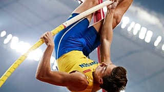 Sweden’s Armand Duplantis, seen here in 2019, set yet another world pole vault record