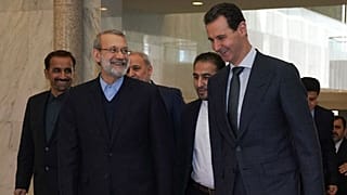 علی لاریجانی همزمان با پیشروی‌های ارتش سوریه در حلب و ادلب با بشار اسد دیدار کرد