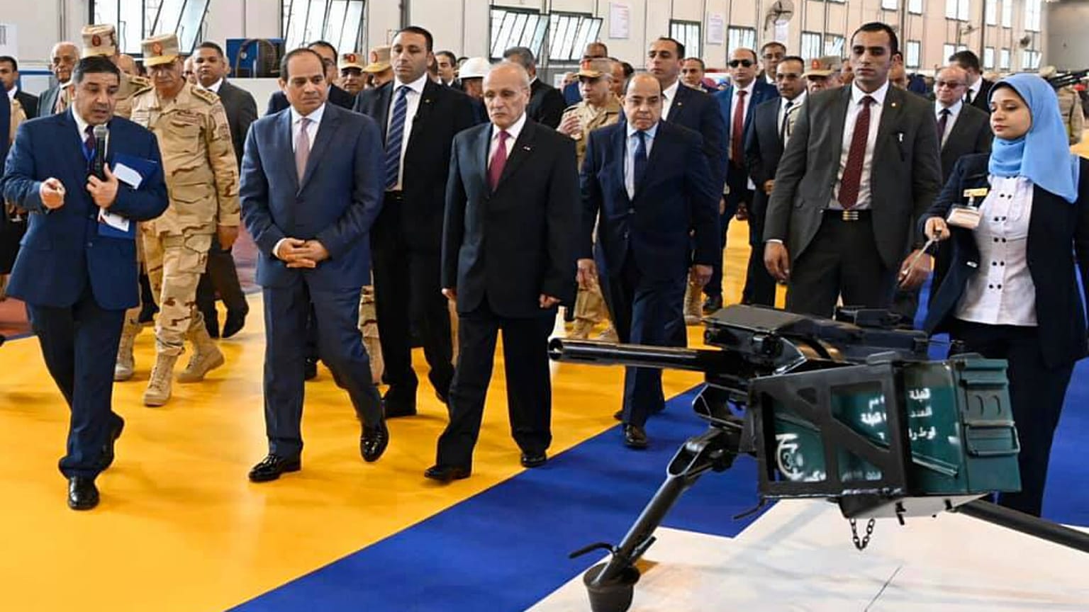 السيسي يفتتح مصنعاً لتصنيع الأسلحة الخفيفة والمتوسطة والقذائف في أبو زعبل