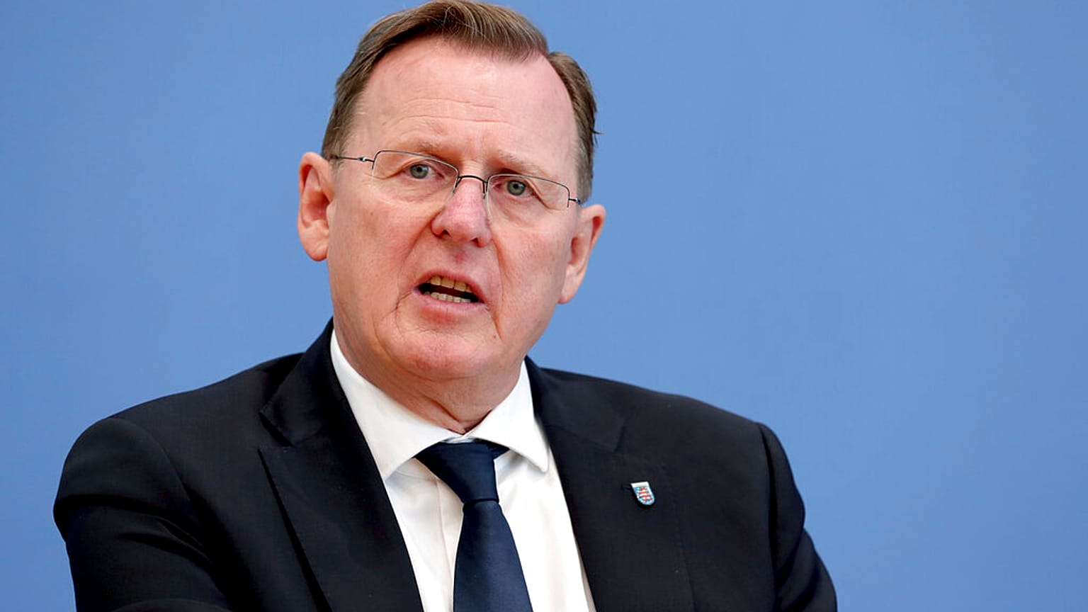 Bodo Ramelow (Linke), damals noch Ministerpräsident in Thüringen, im Oktober