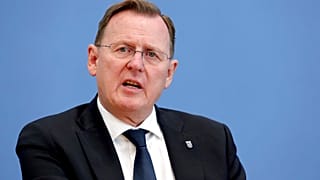 Bodo Ramelow (Linke), damals noch Ministerpräsident in Thüringen, im Oktober