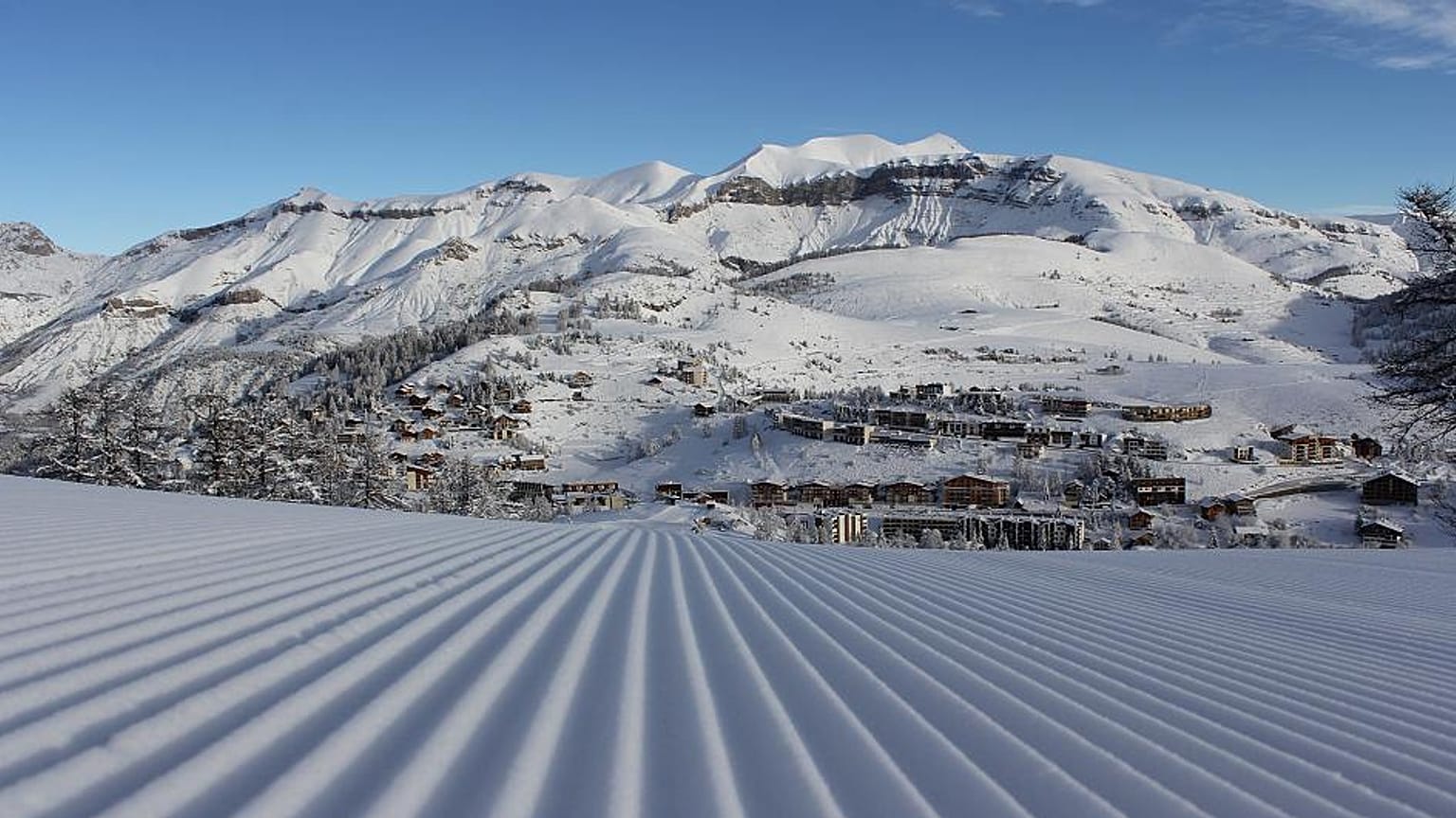 Les pistes de ski de Valberg, Guillaumes, France