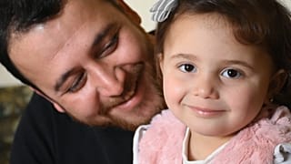 سلوى المحمد وأبوها عبد الله