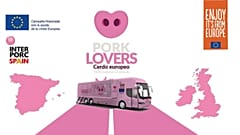 Cartel de la campaña de promoción del cerdo Pork Lovers