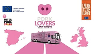 Cartel de la campaña de promoción del cerdo Pork Lovers