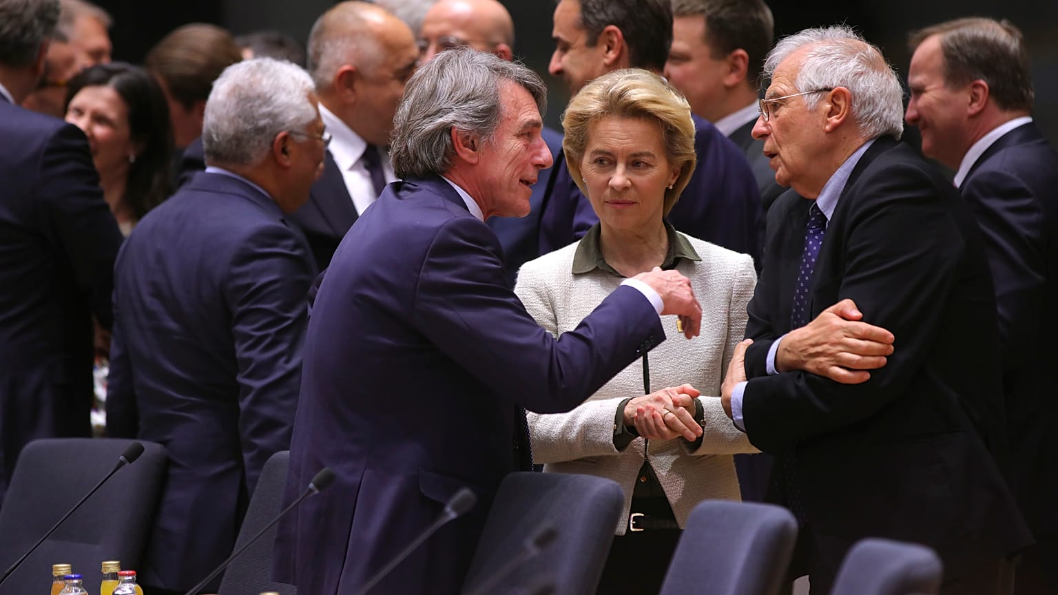 Watch again: European parliament president speaks amid tense budget summit 