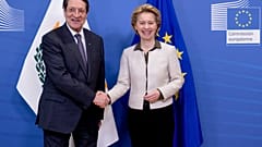 Κυπριακό, Τουρκία και χαλούμι στο επίκεντρο της συνάντησης Αναστασιάδη-φον ντερ Λάιεν
