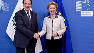 Κυπριακό, Τουρκία και χαλούμι στο επίκεντρο της συνάντησης Αναστασιάδη-φον ντερ Λάιεν