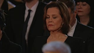 Sigourney Weaver bei der Schweigeminute