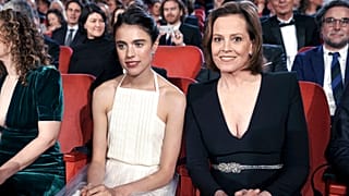 Berlin: 70th Berlinale, opening gala: Actress Margaret Qualley and actress Sigourney Weaver at the opening ceremony of the International Film Festival.