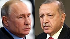 Rusya Devlet Başkanı Vladimir Putin ve Türkiye Cumhurbaşkanı Recep Tayyip Erdoğan
