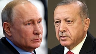 Rusya Devlet Başkanı Vladimir Putin ve Türkiye Cumhurbaşkanı Recep Tayyip Erdoğan
