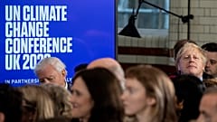 Britain's Prime Minister Boris Johnson attends the launch of the upcoming UK-hosted COP26 UN Climate Summit in London, Tuesday Feb. 4, 2020