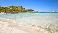 La Pelosa beach, north Sardinia (Italy).