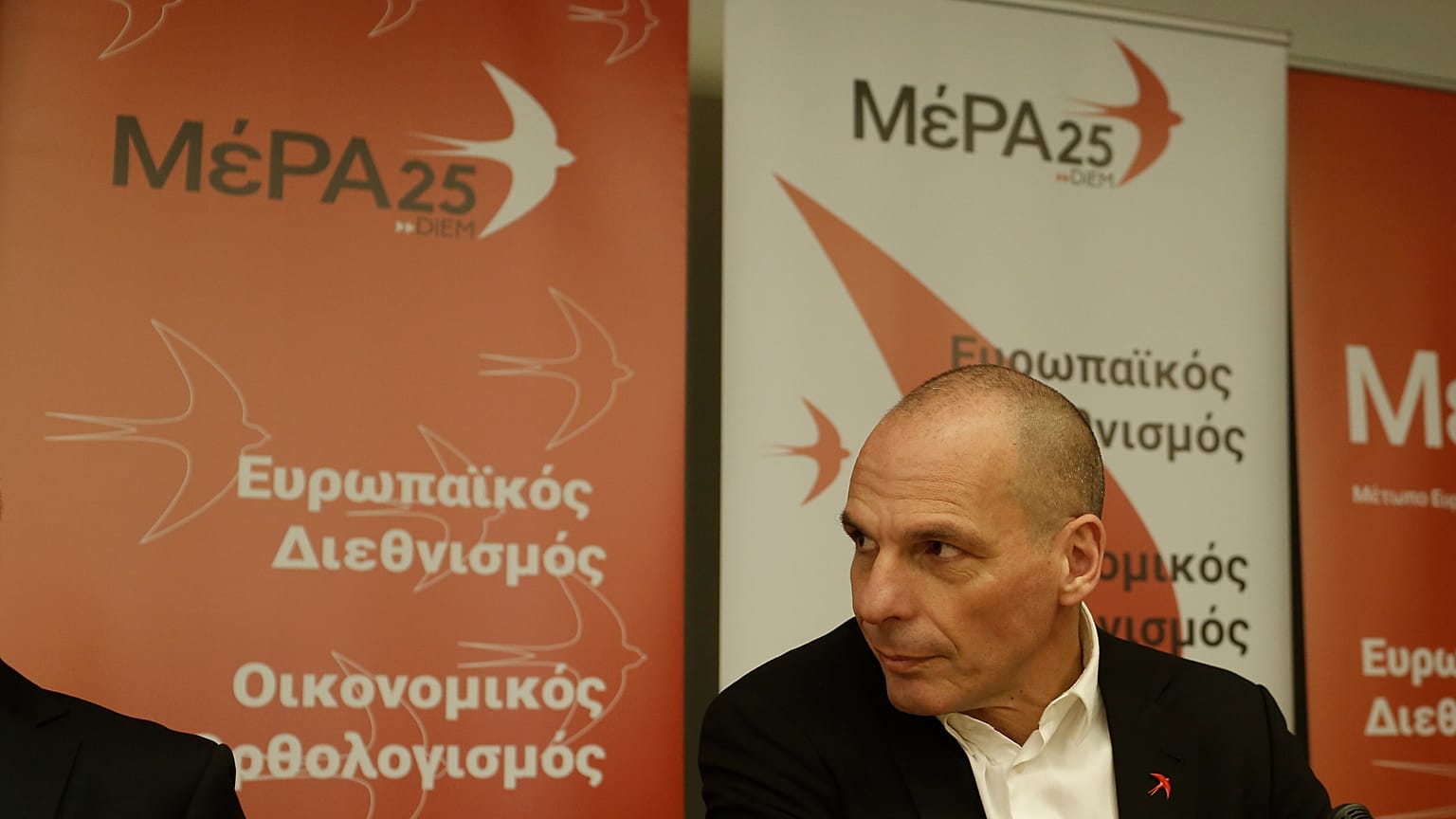 Ο πρόεδρος της Κοινοβουλευτικής Ομάδας και γραμματέας του ΜέΡΑ25 Γιάνης Βαρουφάκης 