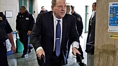Harvey Weinstein arrives at court in his rape trial, in New York, Friday, Feb. 21, 2020. (AP Photo/Richard Drew)