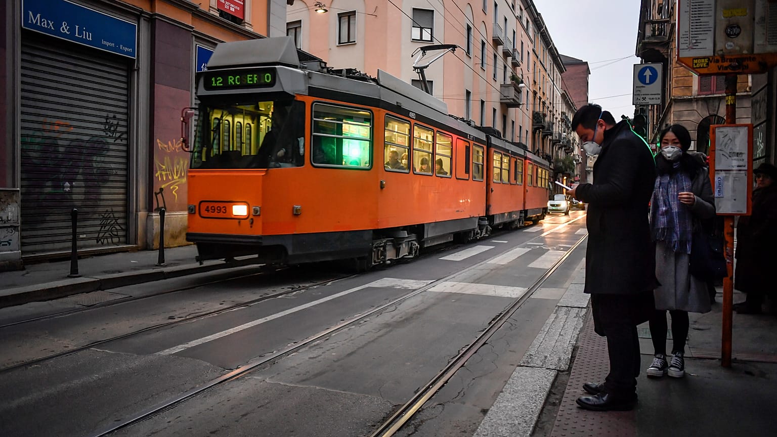 Foto Claudio Furlan - LaPresse  
25 Febbraio 2020 Milano (Italia) 
news 
Negozi e locali chiusi nella Chinatown milanese