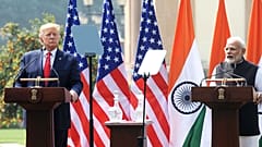 ABD Başkanı Donald Trump ve  Hindistan Başbakanı Narendra Modi 