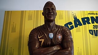 Um Cristiano Ronaldo... em chocolate!