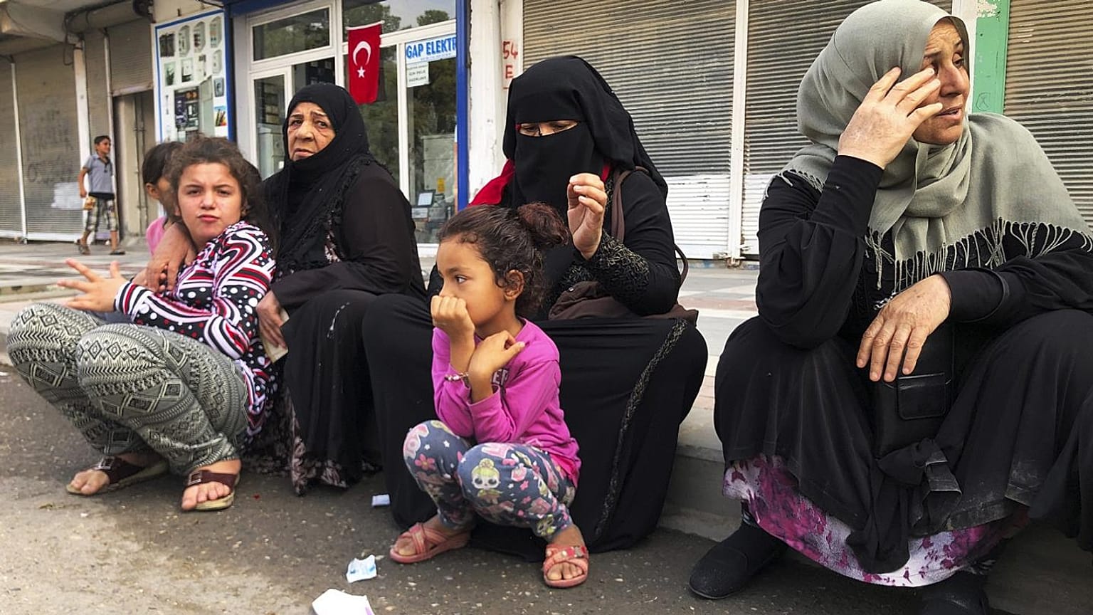 Akçakale'de Suriyeli mülteciler