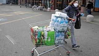Supermarkt in Norditalien - Ende Februar