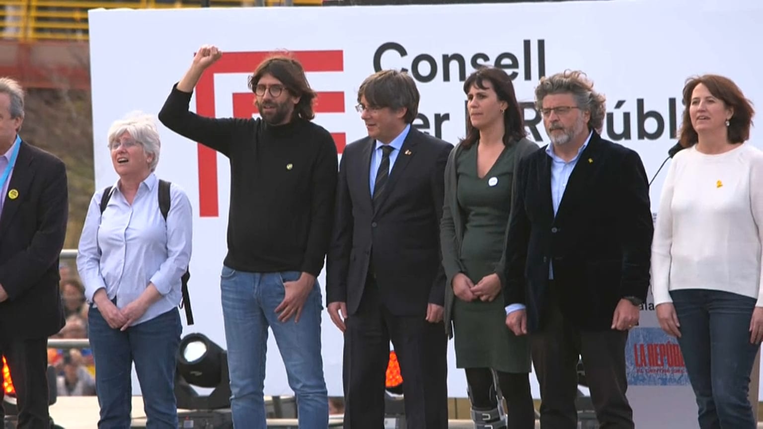 Carles Puigdemont rassemble ses partisans à Perpignan