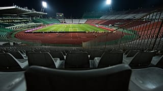 View of the empty Puskas Ferenc Stadium in Budapest, Hungary, March 22, 2013