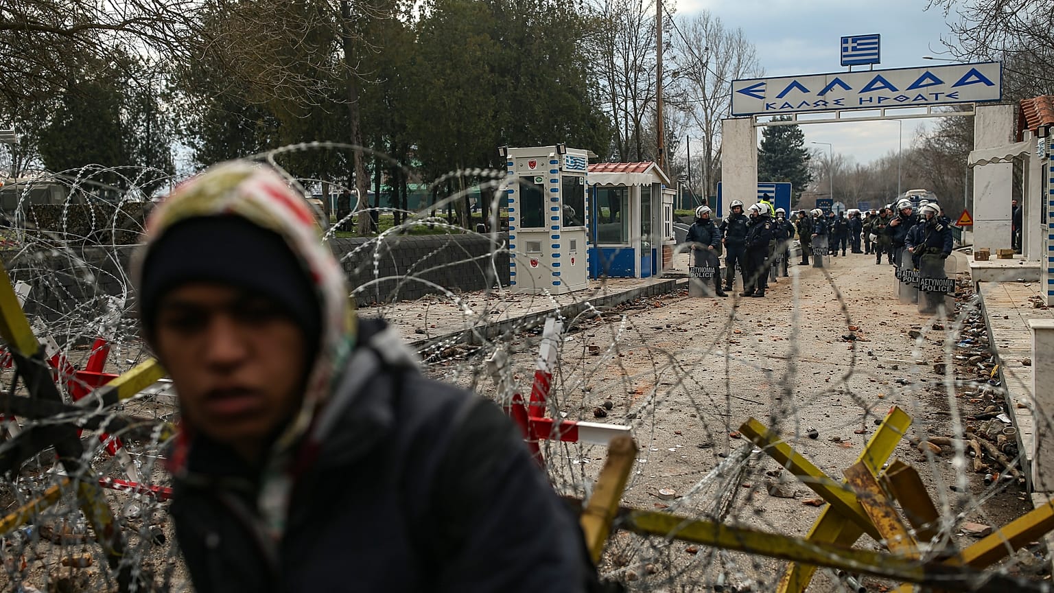 Η ηγεσία της Ε.Ε. με τον πρωθυπουργό στα ελληνοτουρκικά σύνορα