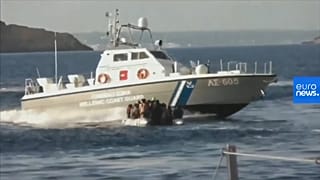 Watch: Migrant boat targeted in sea between Turkey and Greece