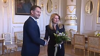 A szlovák államfő fogadta a választások győztesét
