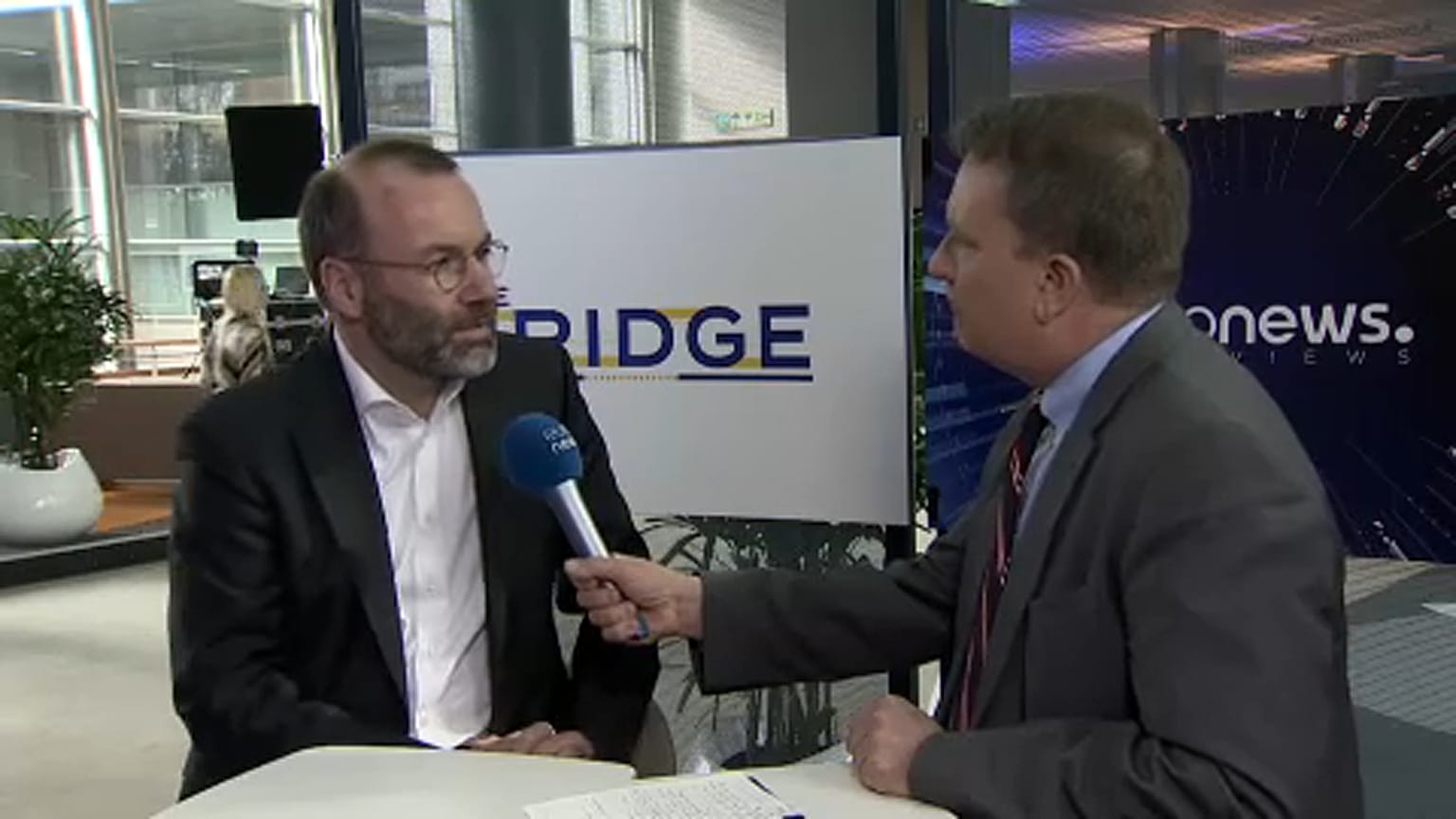 Manfred Weber im Gespräch mit Stefan Grobe