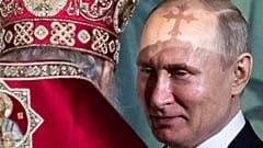 Putin a colloquio con il patriarca ortodosso Cirillo I nell'aprile dello scorso anno
