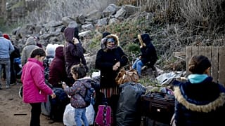 Yunanistan'ın Midilli Adası'na giden sığınmacılar 