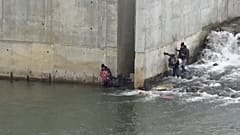 Durch den Fluss zur Grenze